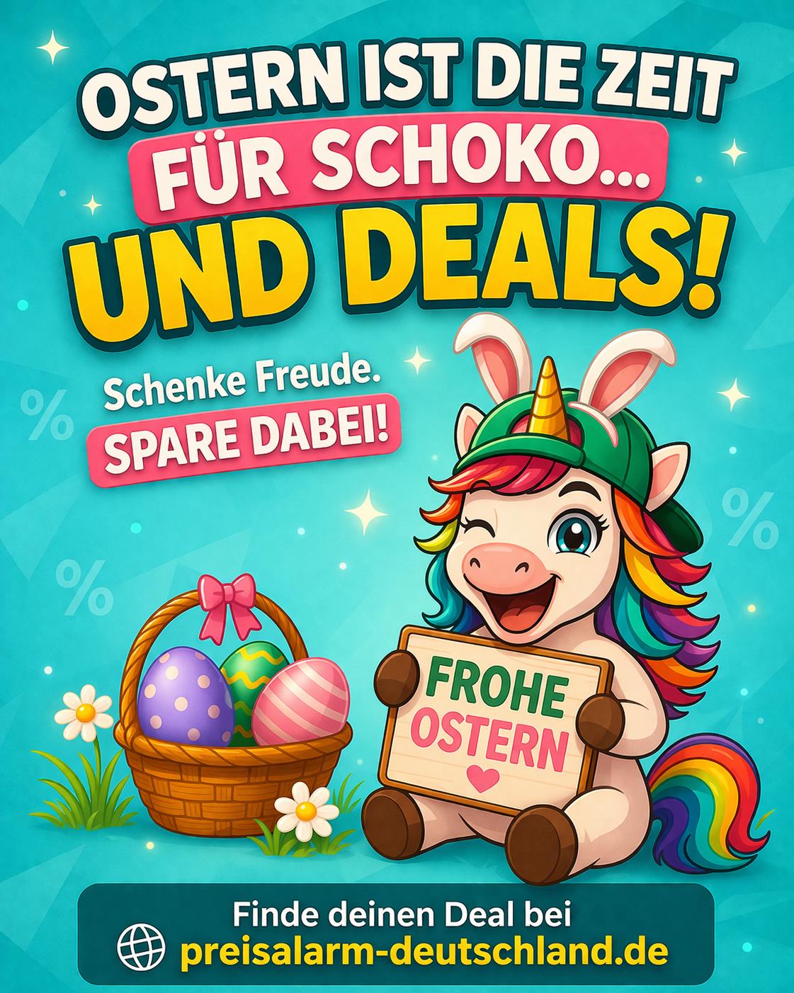 🐣✨ Ostern ist die perfekte Zeit…
für Schokolade 🍫 – und noch bessere Deals 😏

Warum mehr bezahlen