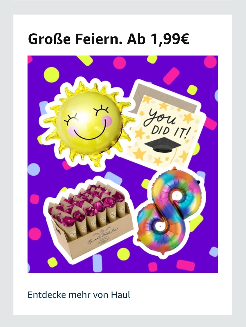 Viele Artikel für deine Sommer-Party
Zum Schnäppchenpreis! 🎉🍹

Hier geht\'s zu den Aktionsprodukt