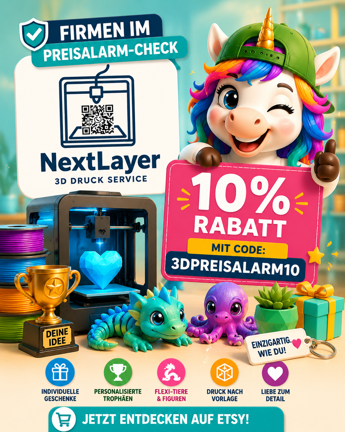 ✨ Neu im Preisalarm-Check: NextLayer3DDruck ✨

Heute stellen wir euch NextLayer3DDruck vor – einen
