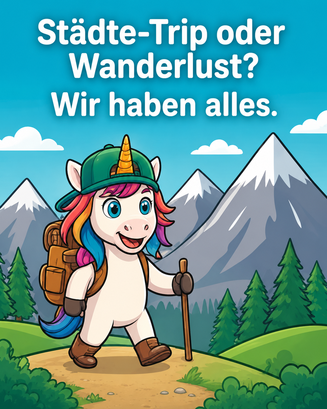 🦄 Pack die Badehose ein... oder doch lieber das Sauerstoffzelt? 🎒🥾

Unser Preis-Einhorn hat die Hi